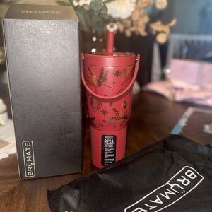 BrüMate Red Resa Tumbler with Christmas Design